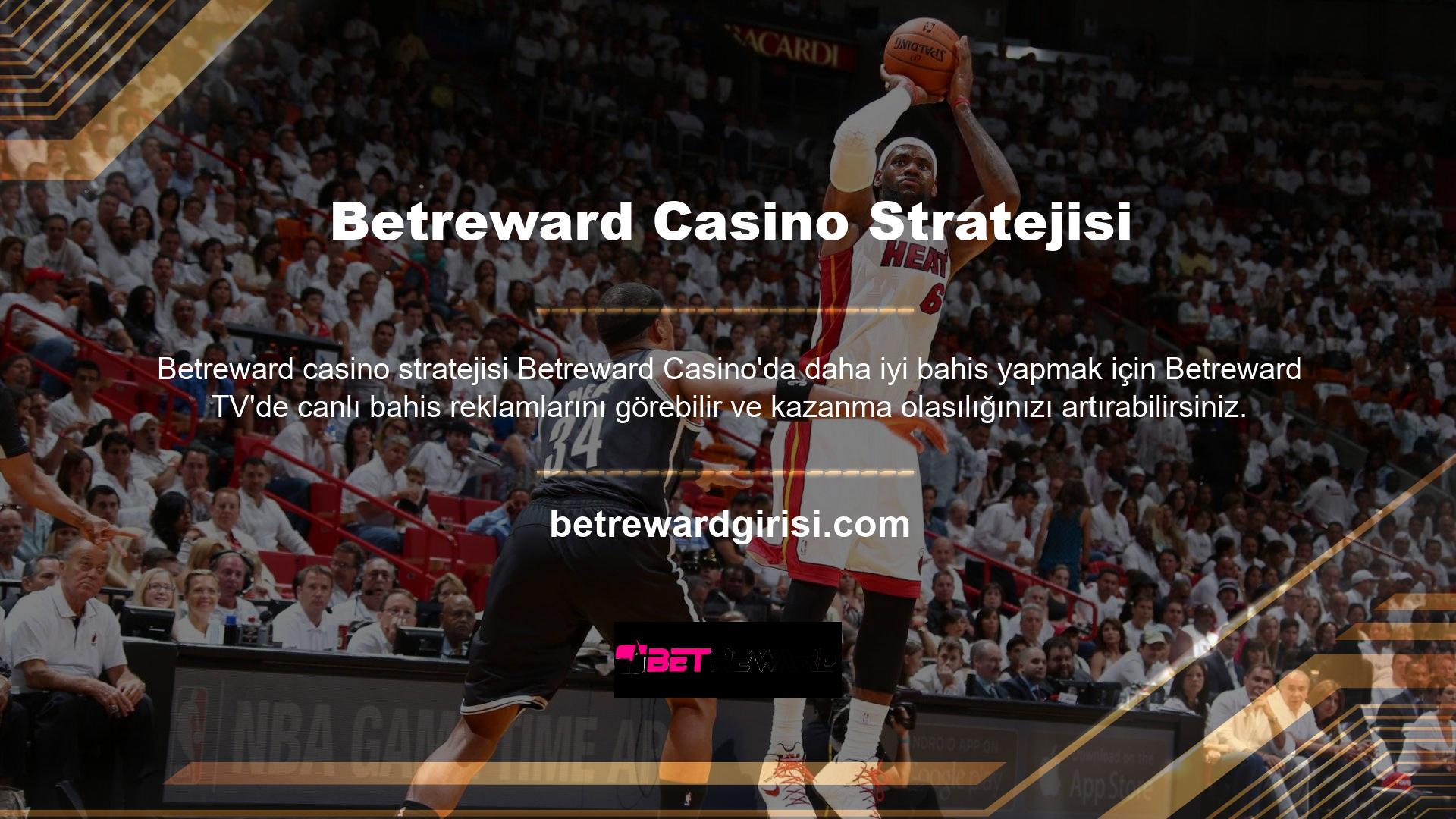 Betreward TV, Betreward Casino'da canlı bahis reklamlarını izlemenizi sağlar ve daha akıllıca bahis yapmanıza yardımcı olur